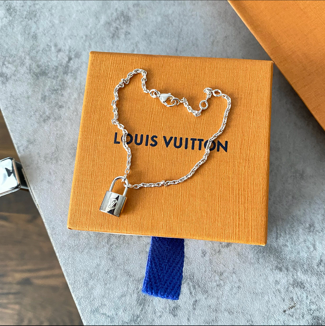 Louis Vuitton Lockit Sterling Silver Bracelet