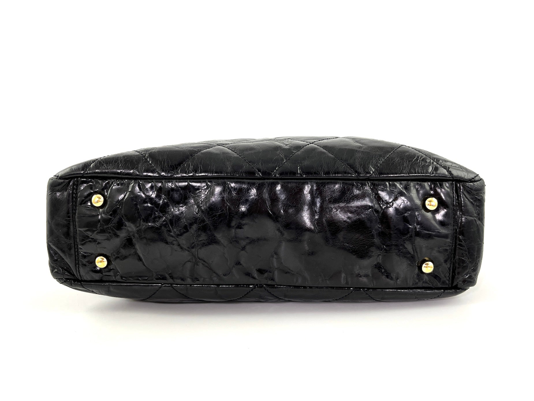 Vintage CHANEL Black Portobello Quilted Tote