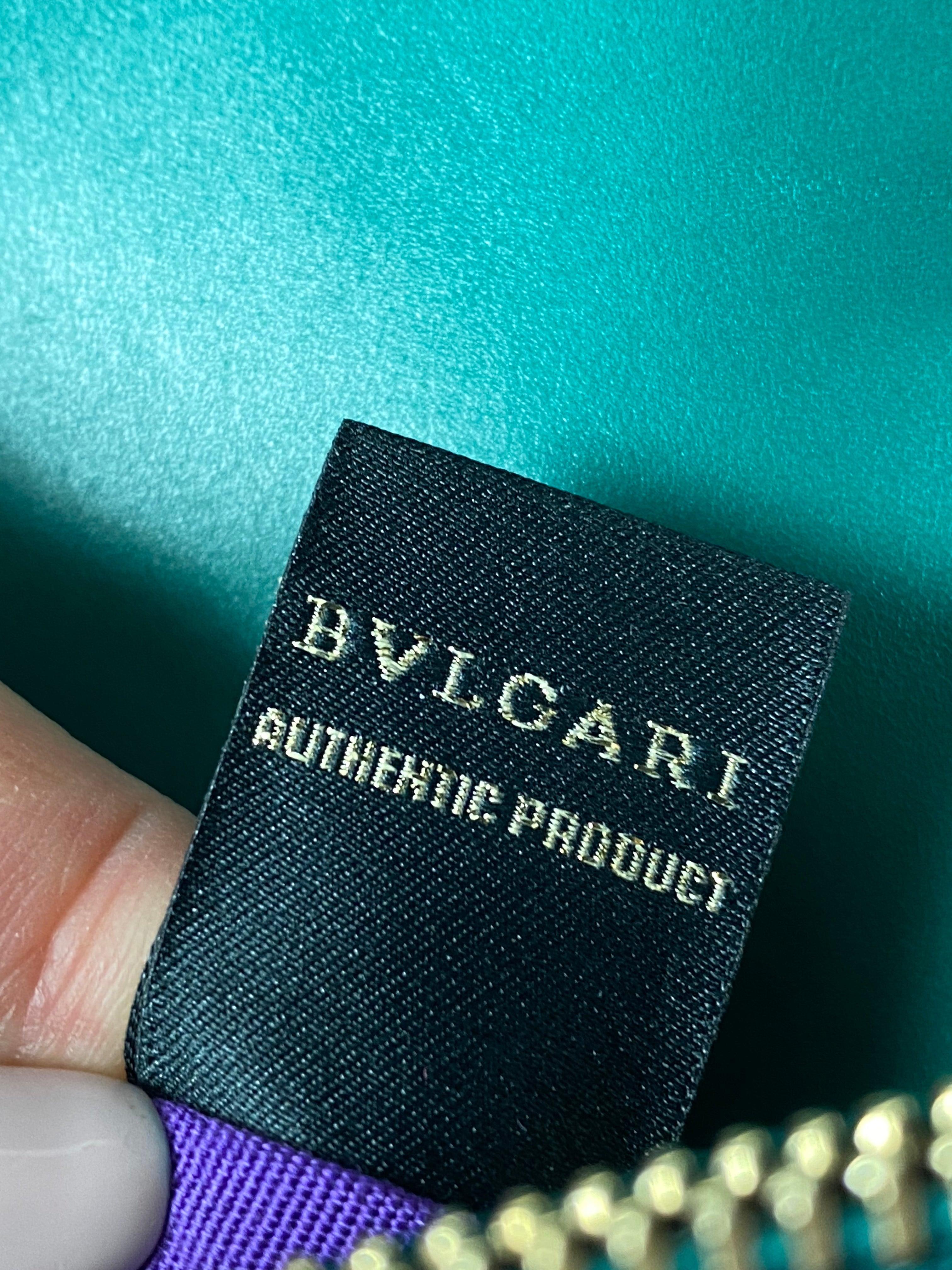 Bulgari Serpenti Forever Green Enamel Snake Bag