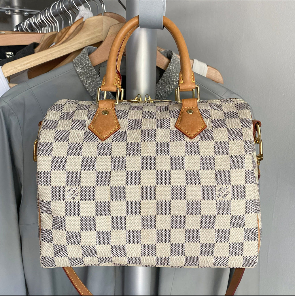Louis Vuitton Damier Azur Speedy 25 Bandouliere Bag