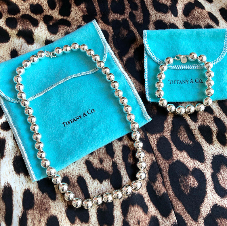 Tiffany and Co Sterling Silver Hardwear Ball Necklace