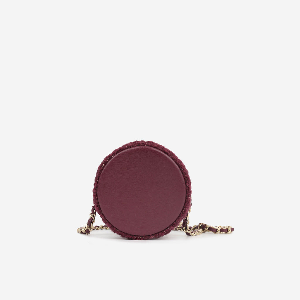 Chanel Tweed Vanity Clutch on Chain