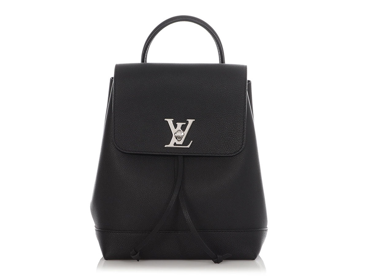 Louis Vuitton Black Calfskin Lockme Backpack