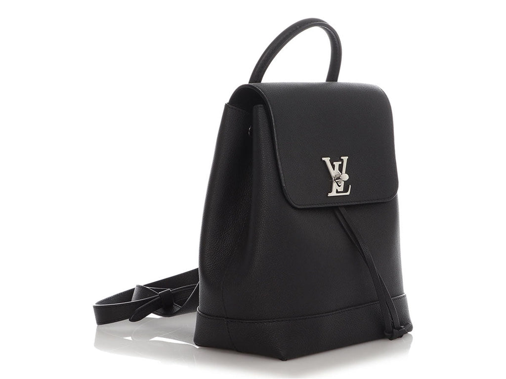 Louis Vuitton Black Calfskin Lockme Backpack