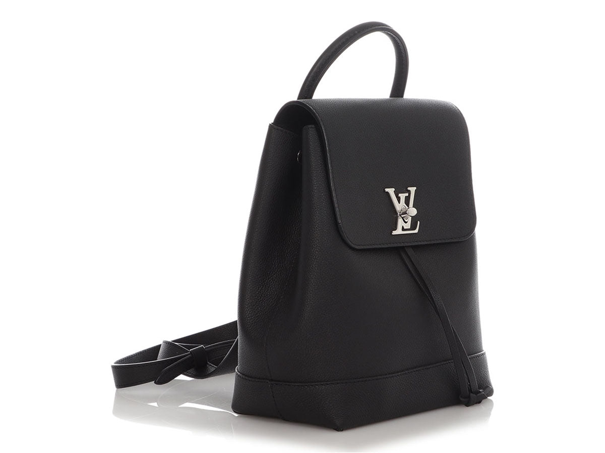 Louis Vuitton Black Calfskin Lockme Backpack