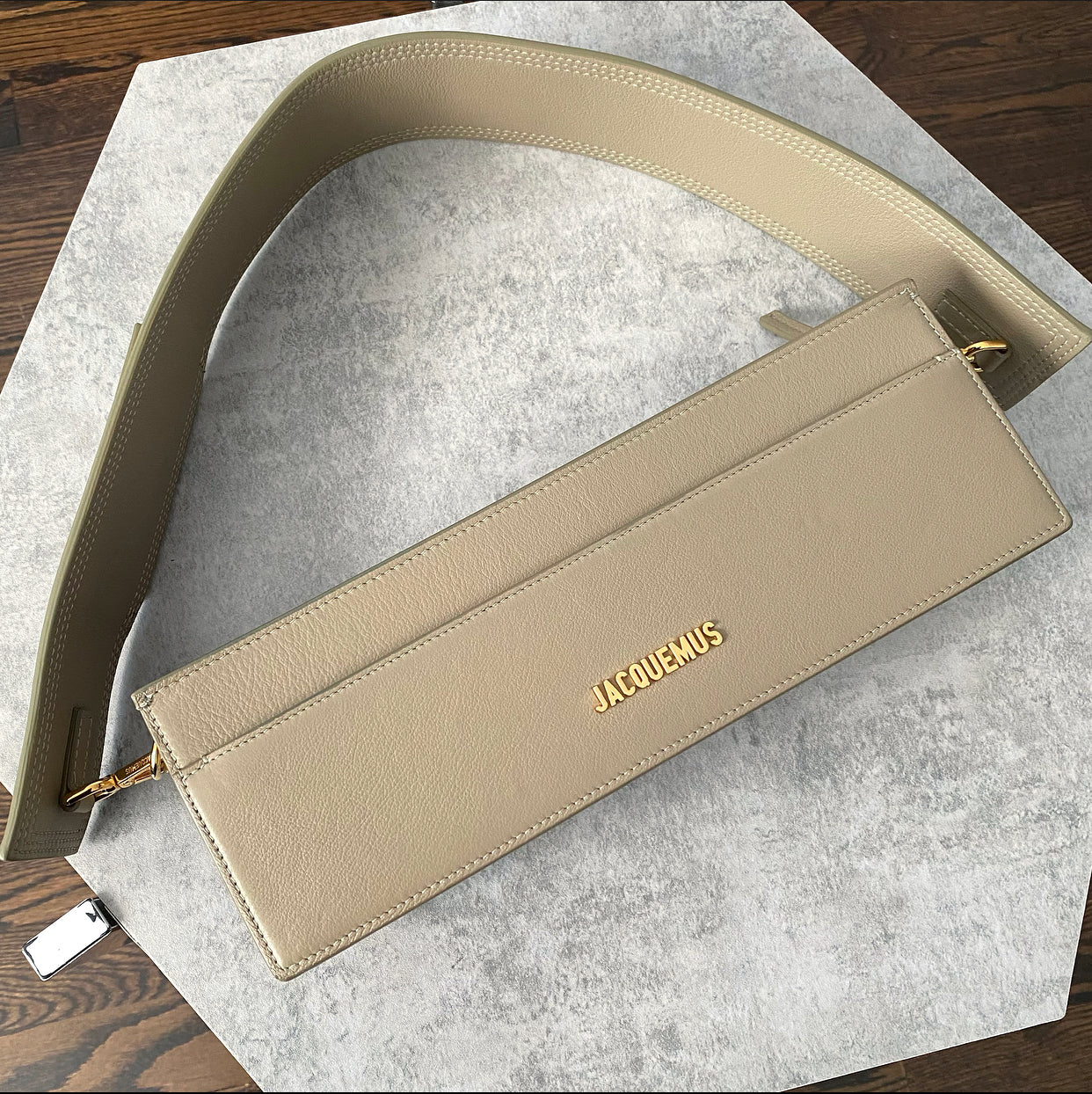 Jacquemus Le Ciu Ciu Bag in Khaki Leather