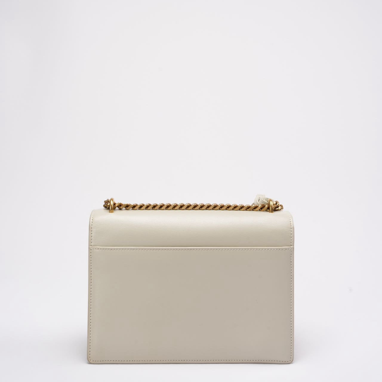 Saint Laurent White Calfskin Medium Monogram Sunset 2021
