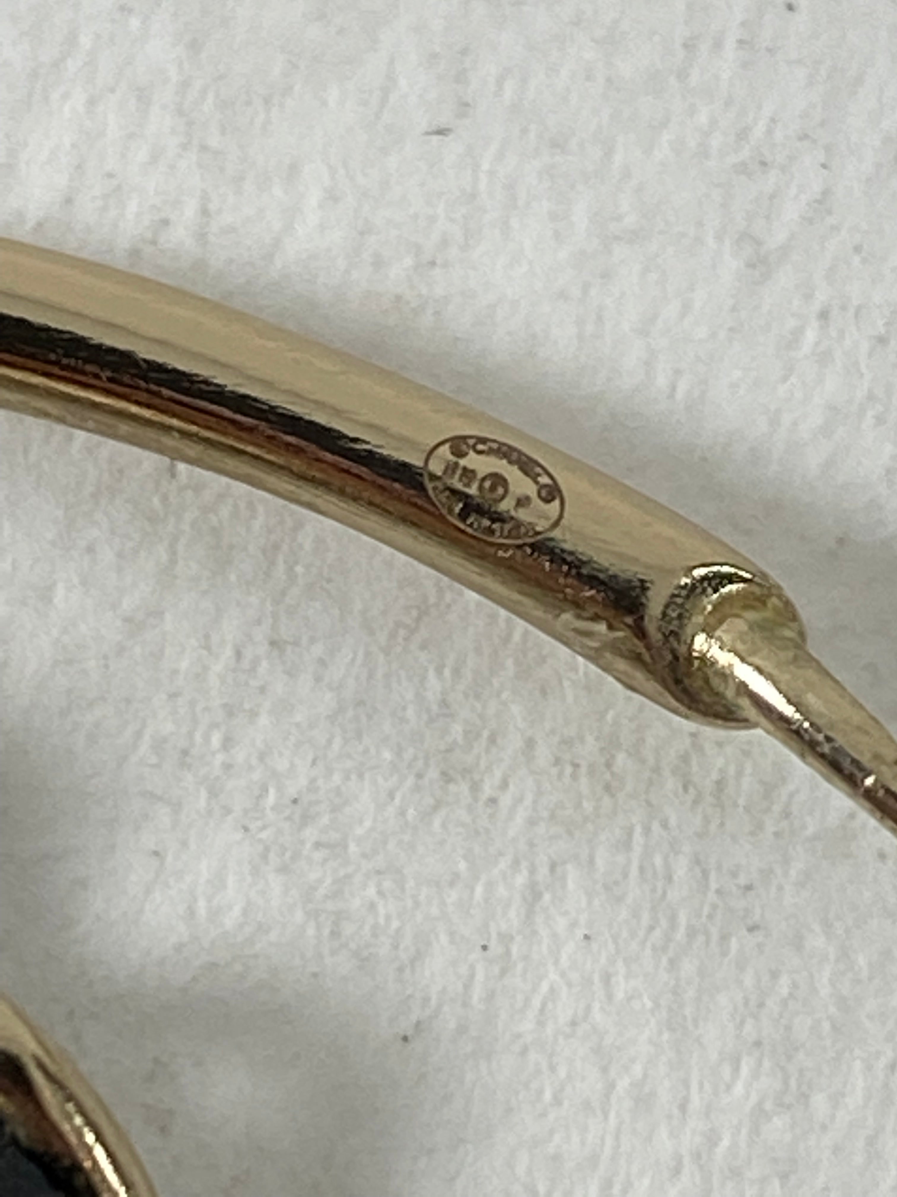 Chanel 19B Braided CC Large Light Gold Hoop Earrings