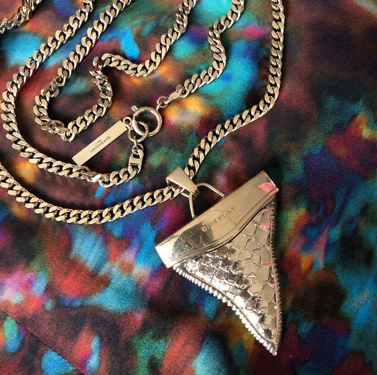 Givenchy Large Gold Shark Tooth Necklace