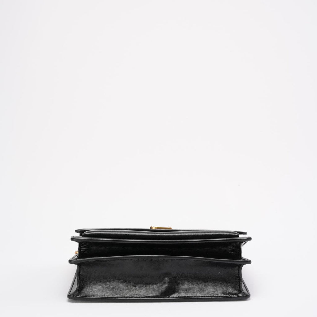 Saint Laurent Black Calfskin Medium Monogram Sunset 2021