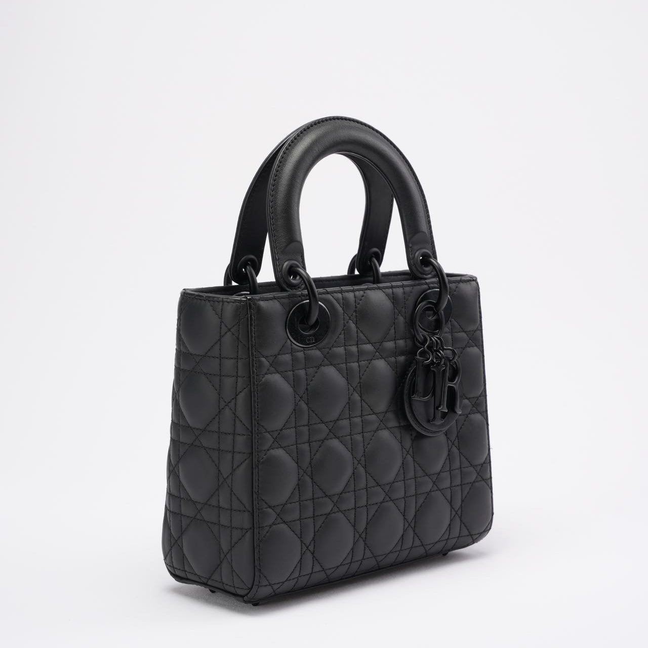 Christian Dior Matte Black Small Lady Dior Bag 2020