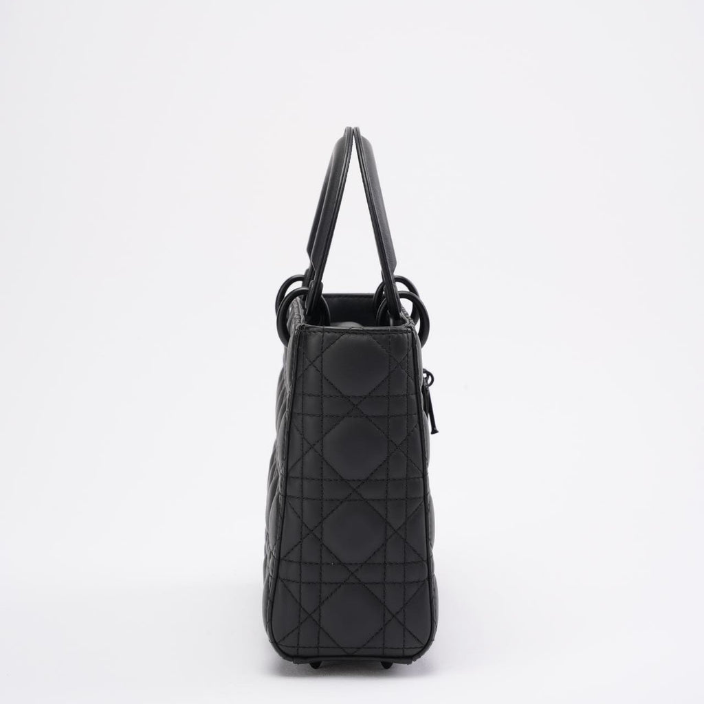 Christian Dior Matte Black Small Lady Dior Bag 2020