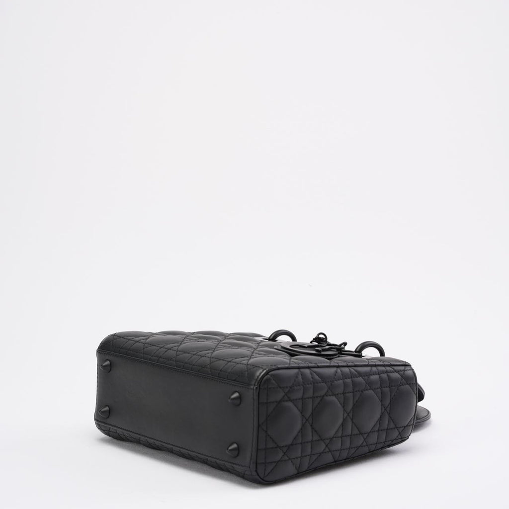 Christian Dior Matte Black Small Lady Dior Bag 2020