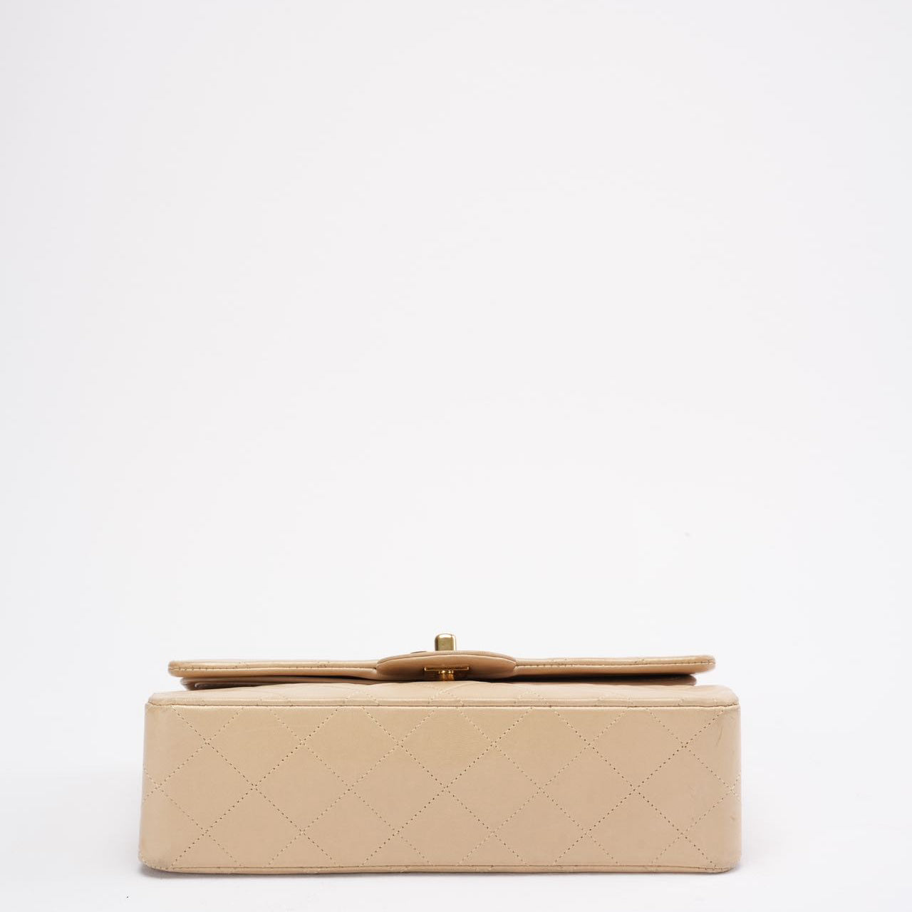 Chanel Vintage Beige Small Classic Double Flap Bag 1994
