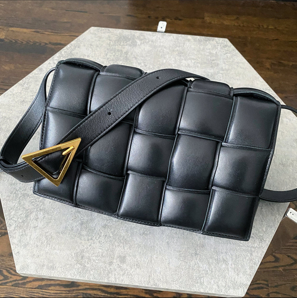 Bottega Veneta Black Padded Cassette Bag