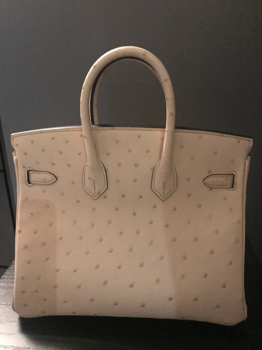 Hermes 2020 Ostrich Birkin 25 Parchemin GHW