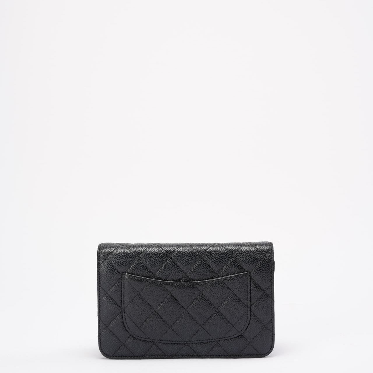 Chanel Black Caviar Leather Wallet on Chain(WOC) 2014
