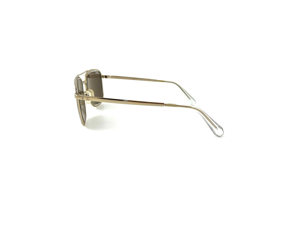 CHANEL Aviator Mirrored 4241 Gold CC Sunglasses