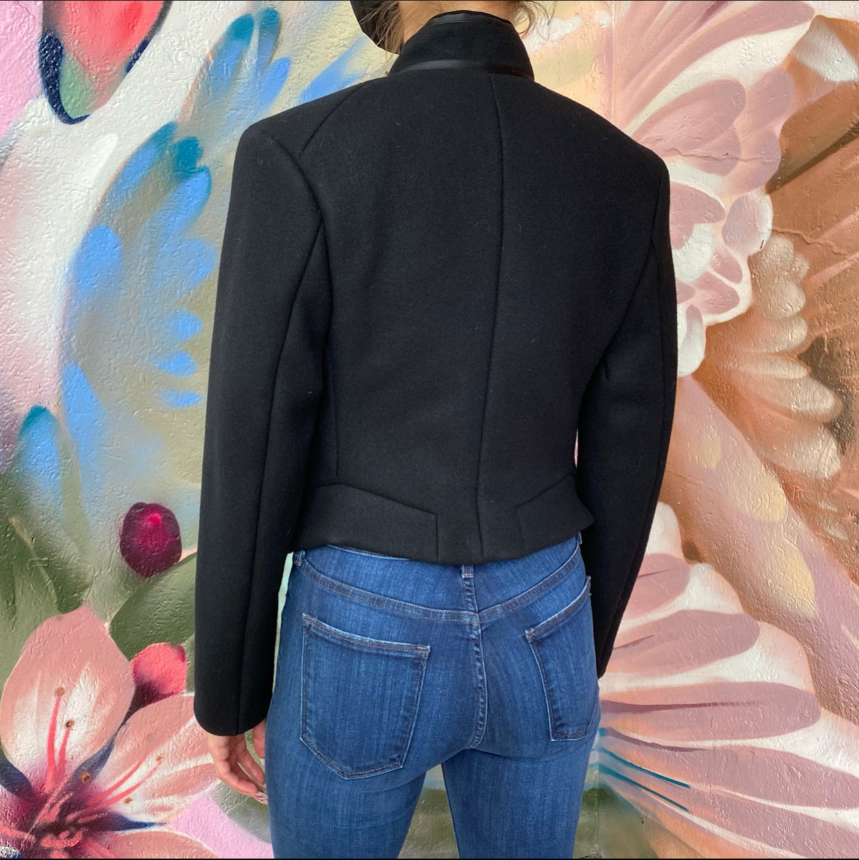 Saint Laurent Felt Wool Military Embroidered Jacket - FR36