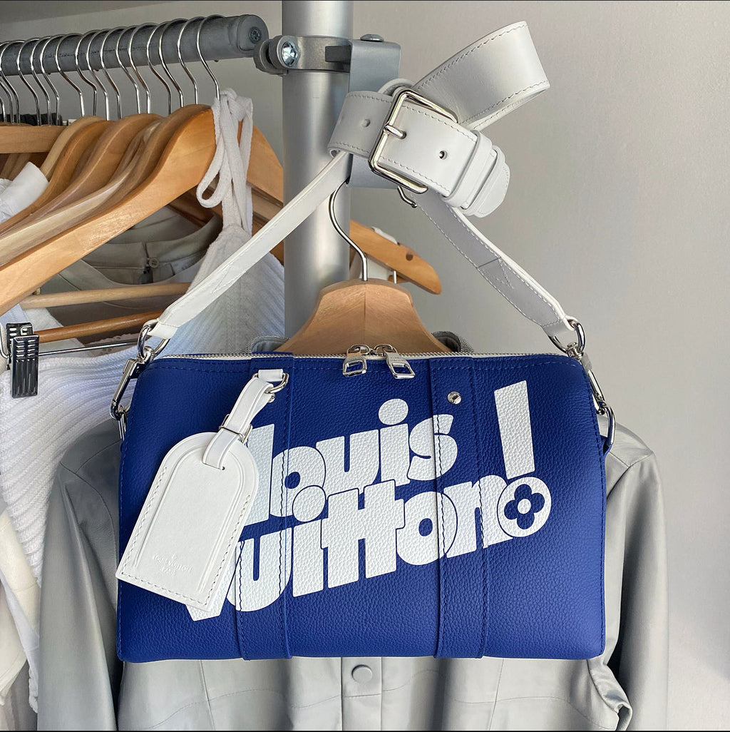 Louis Vuitton AW 2021 Virgil Abloh Blue City Keepall Bag