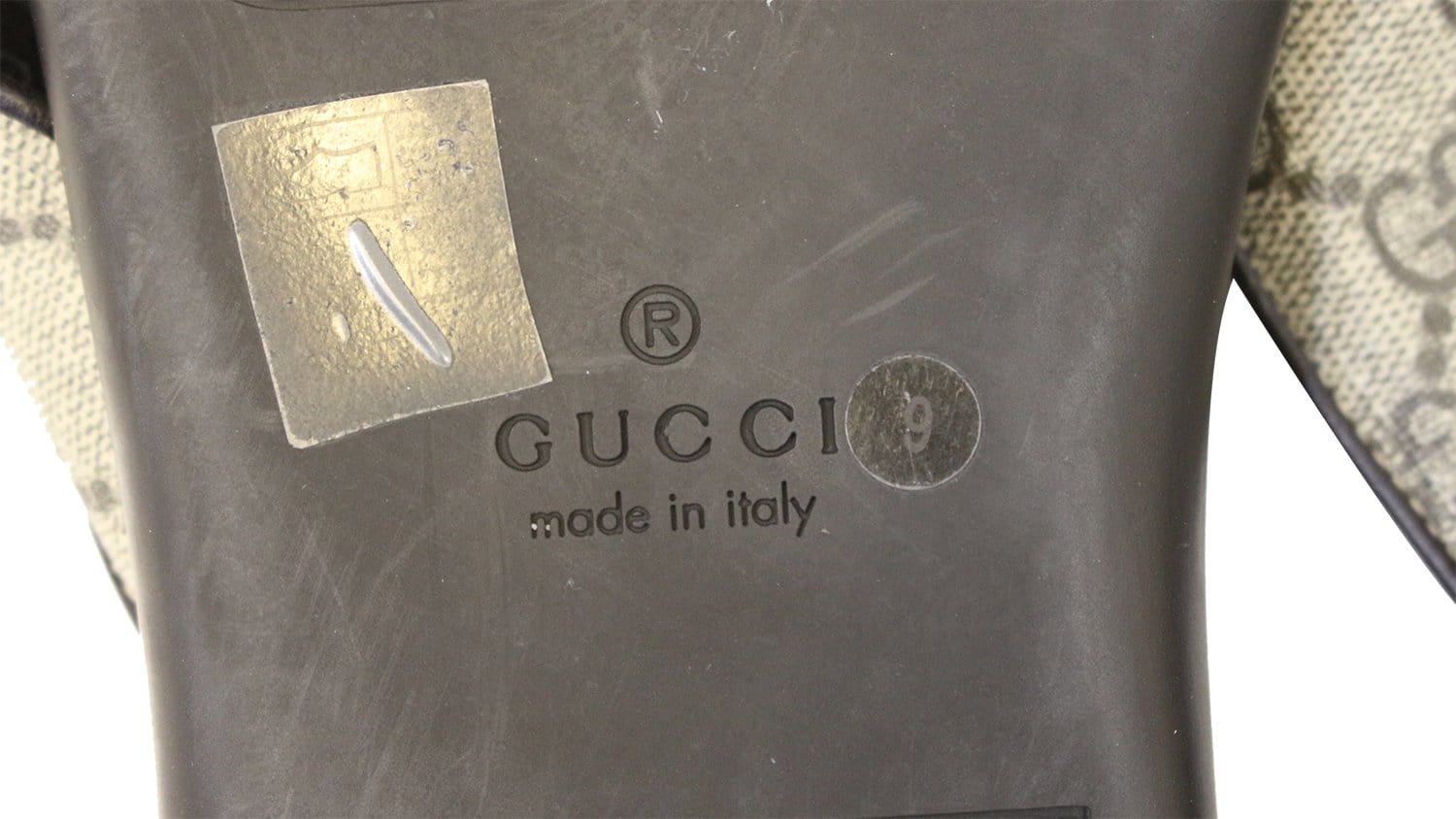 Gucci GG Supreme Men's Leather Flip Flops sandals Size 9 G 202762