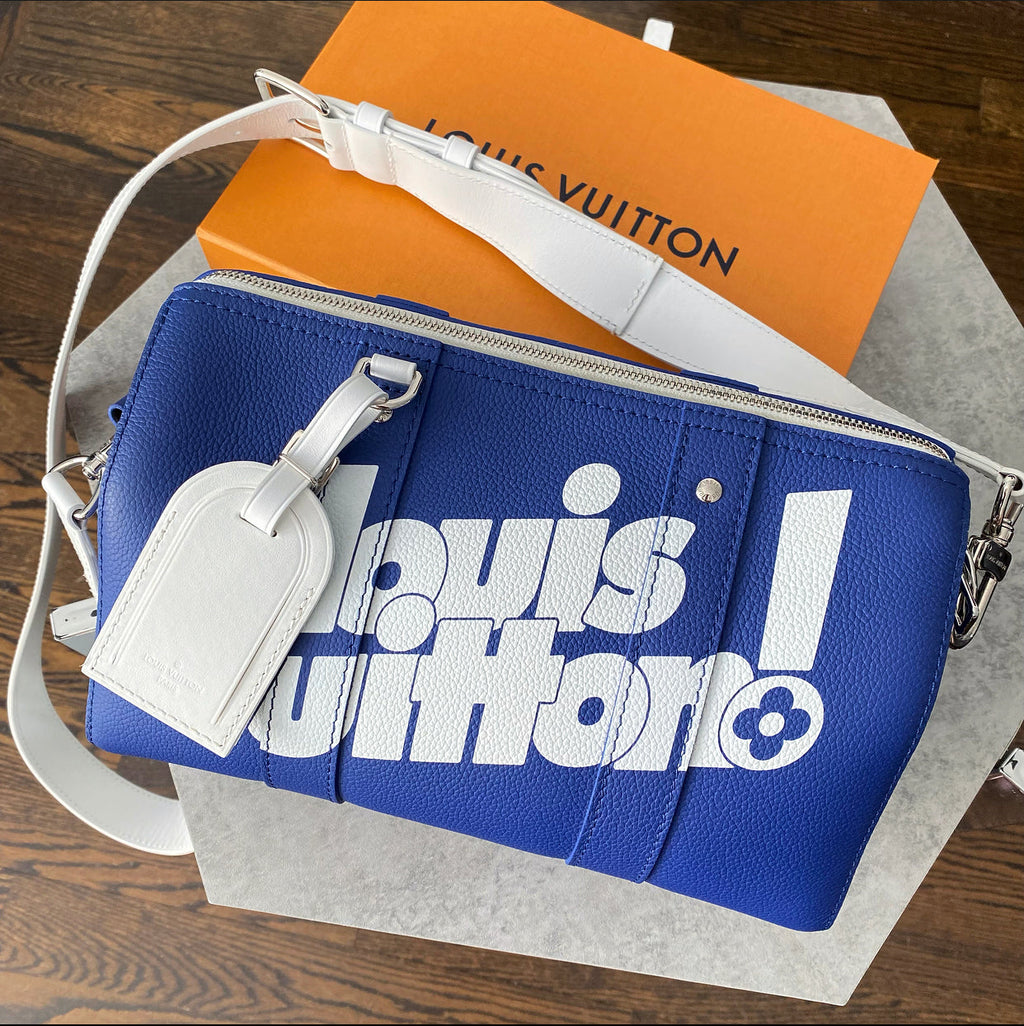 Louis Vuitton AW 2021 Virgil Abloh Blue City Keepall Bag