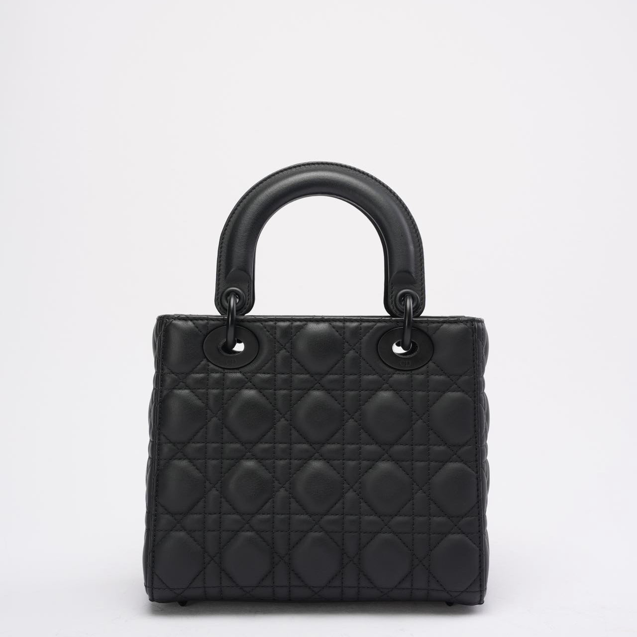 Christian Dior Lady Dior Small Matte Black Tonal Bag 2021