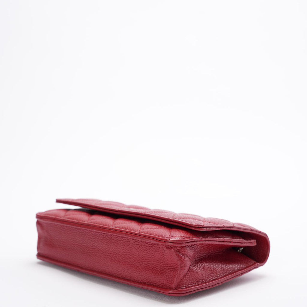 Chanel Wallet on Chain( woc) Bag Red Caviar Leather