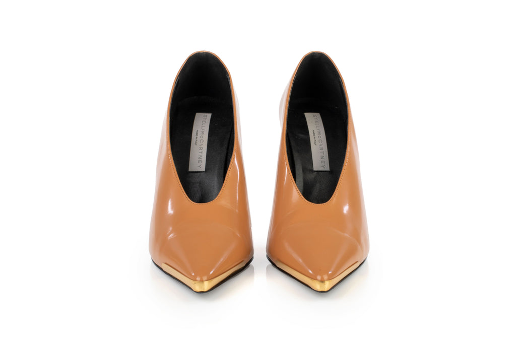 Stella McCartney High Vamp Pointed Toe Pump