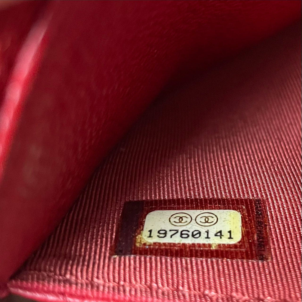 Chanel Wallet on Chain( woc) Bag Red Caviar Leather