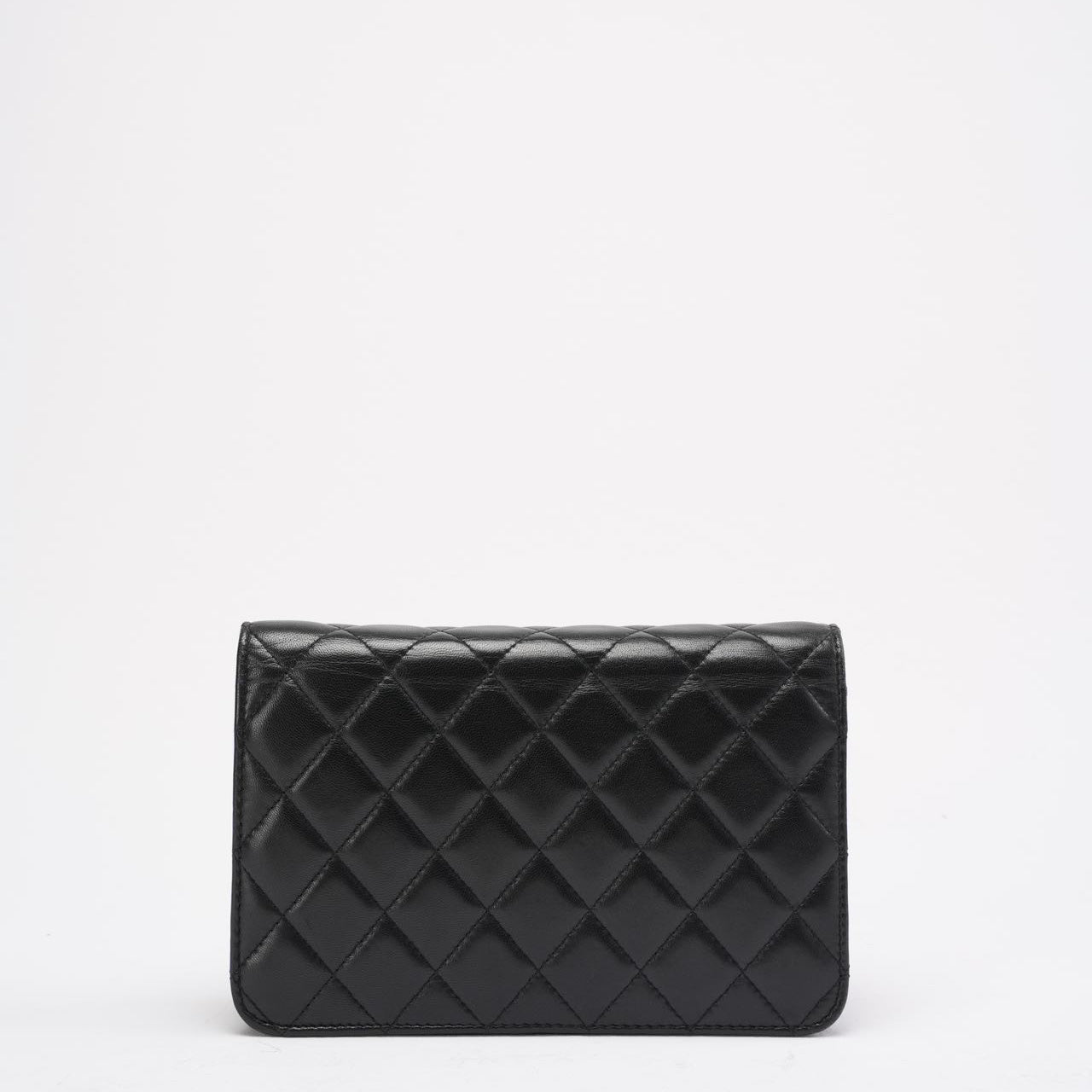 Chanel Wallet on Chain Black with Camélia Charms 2019