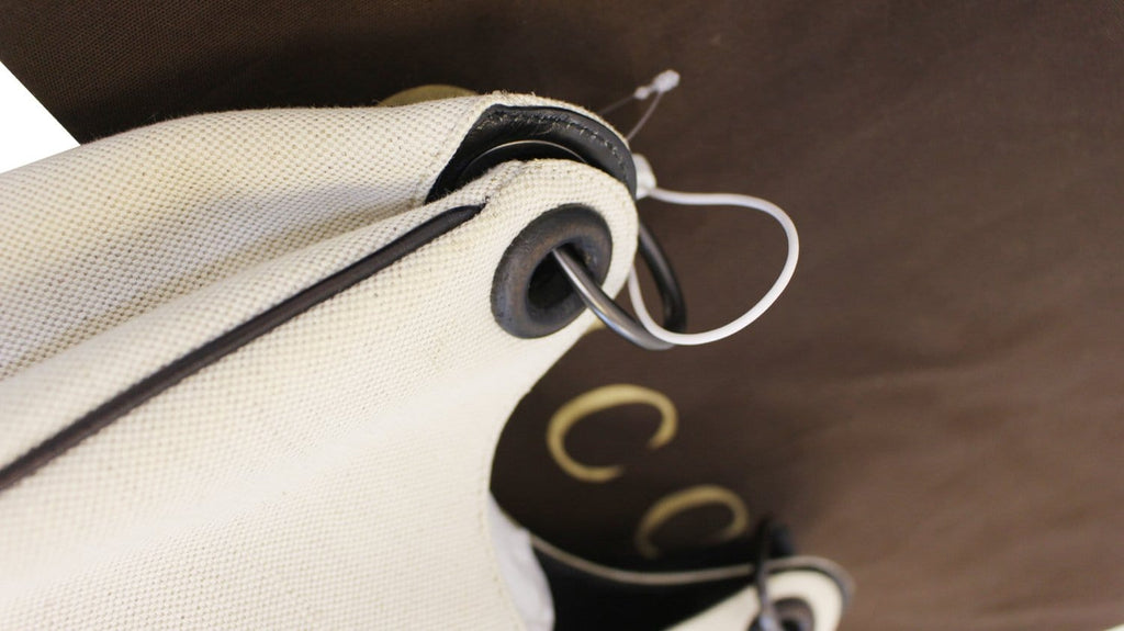 GUCCI Colbert Canvas Shoulder Bag White