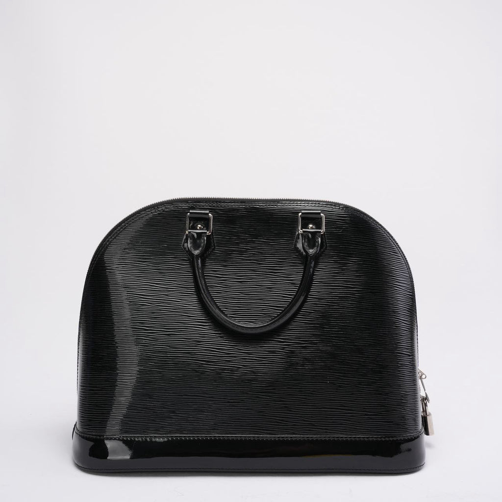 Louis Vuitton Black Epi Leather Alma MM Bag 2013