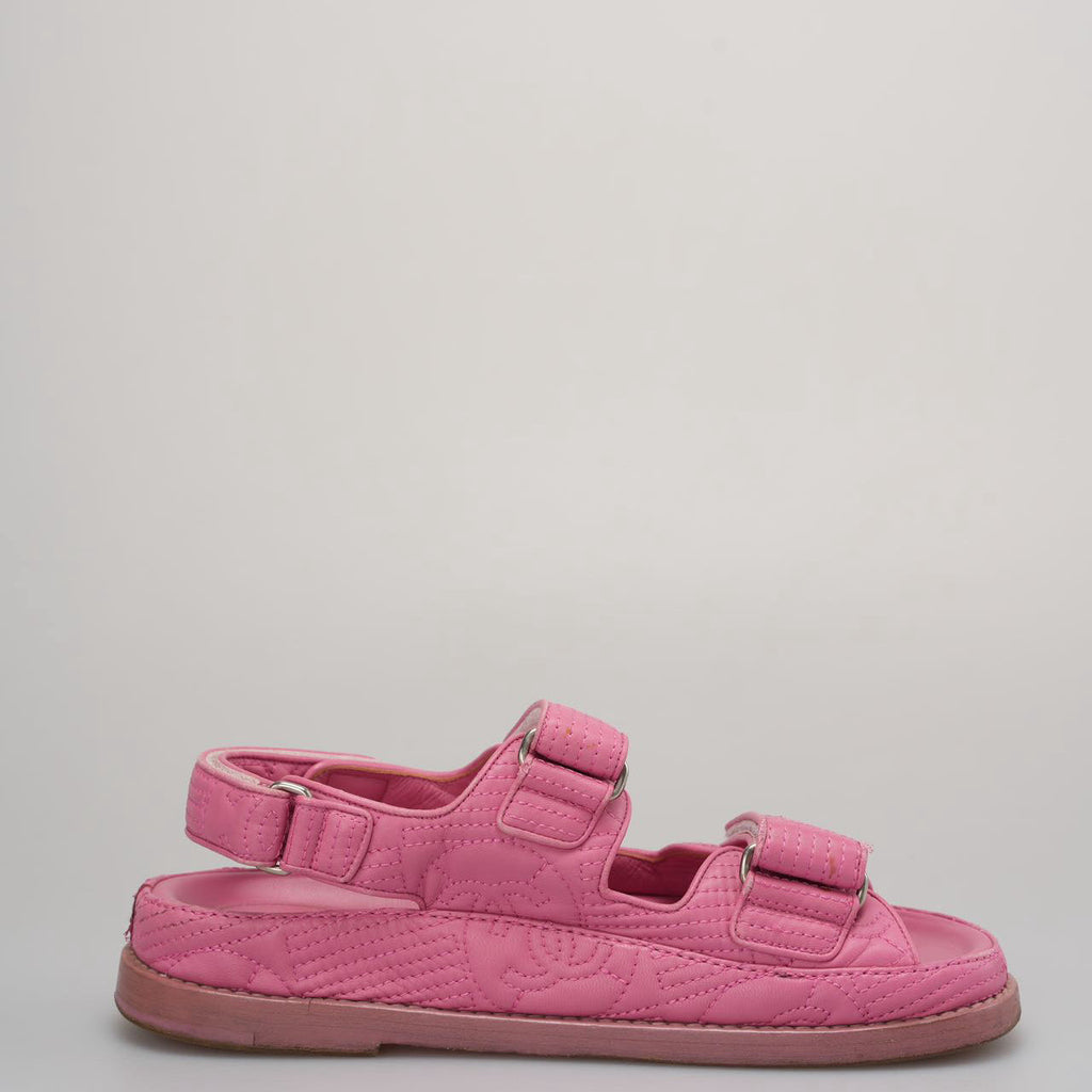 Chanel Coco Mark Dad Sandals Size 35.5
