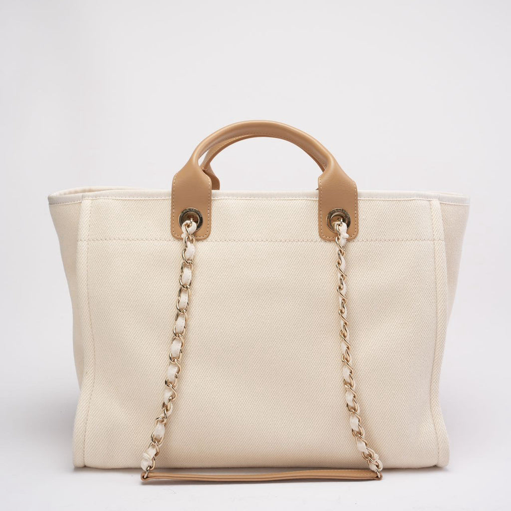 Chanel White Large Pearls Deauville Shopping Tote 2020