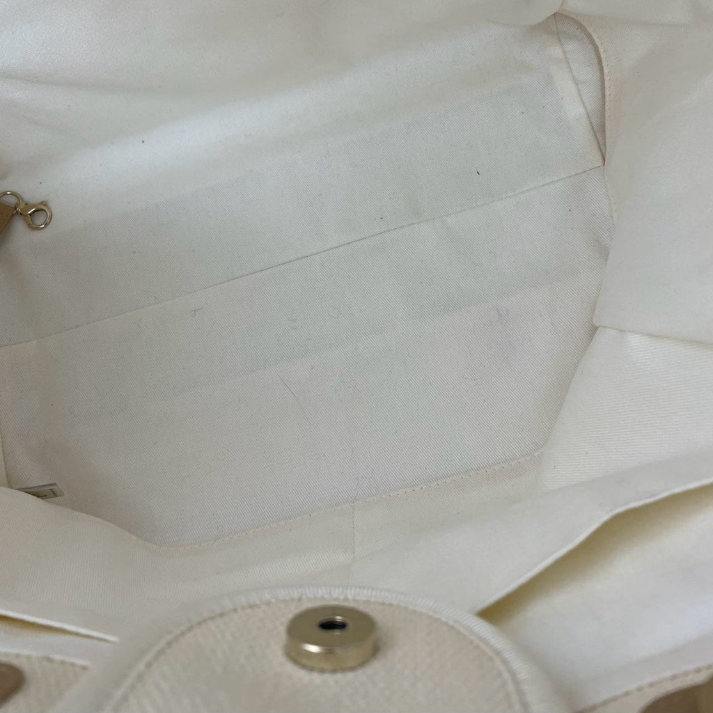 Chanel White Large Pearls Deauville Shopping Tote 2020
