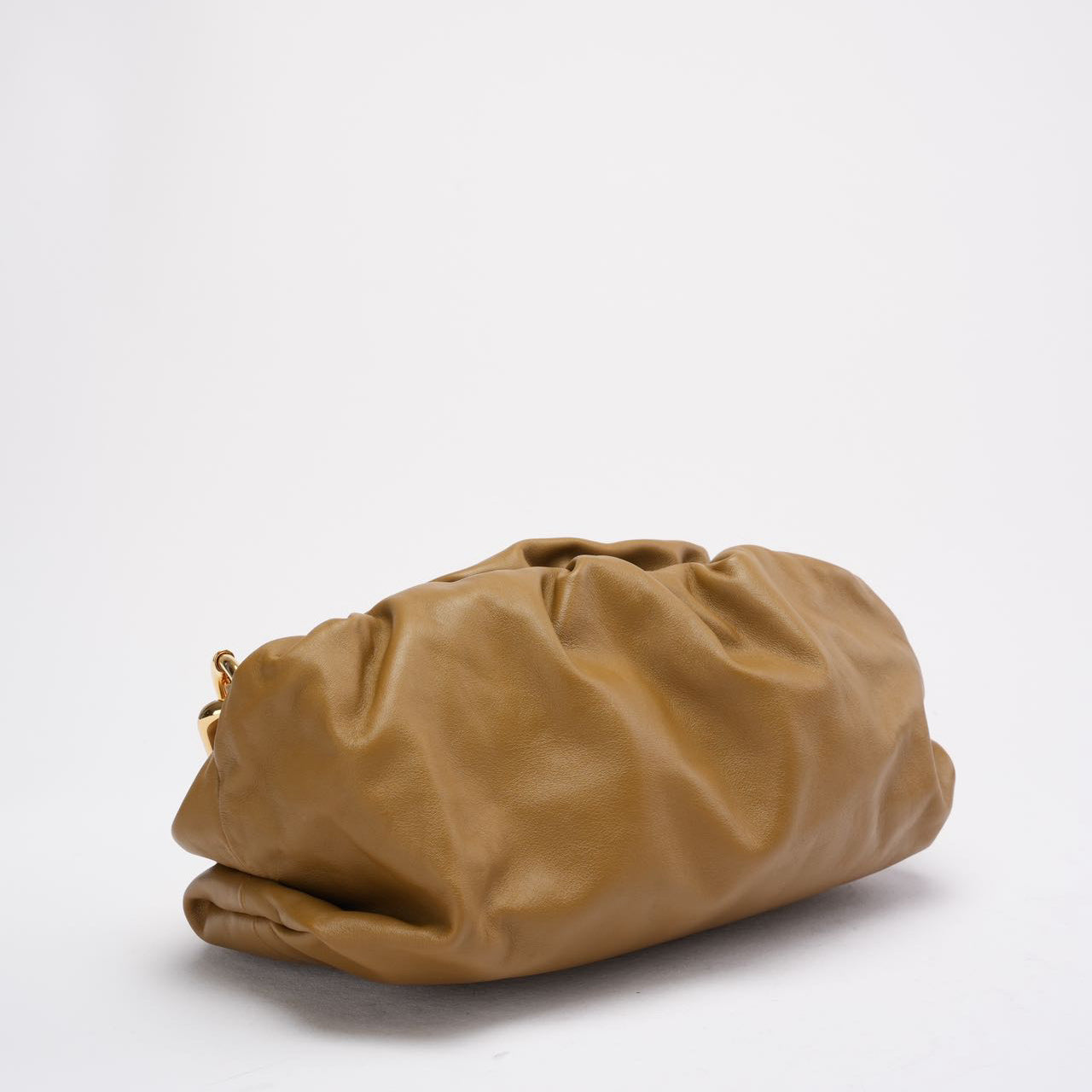 Bottege Veneta Brown The Chain Pouch in Moutarde