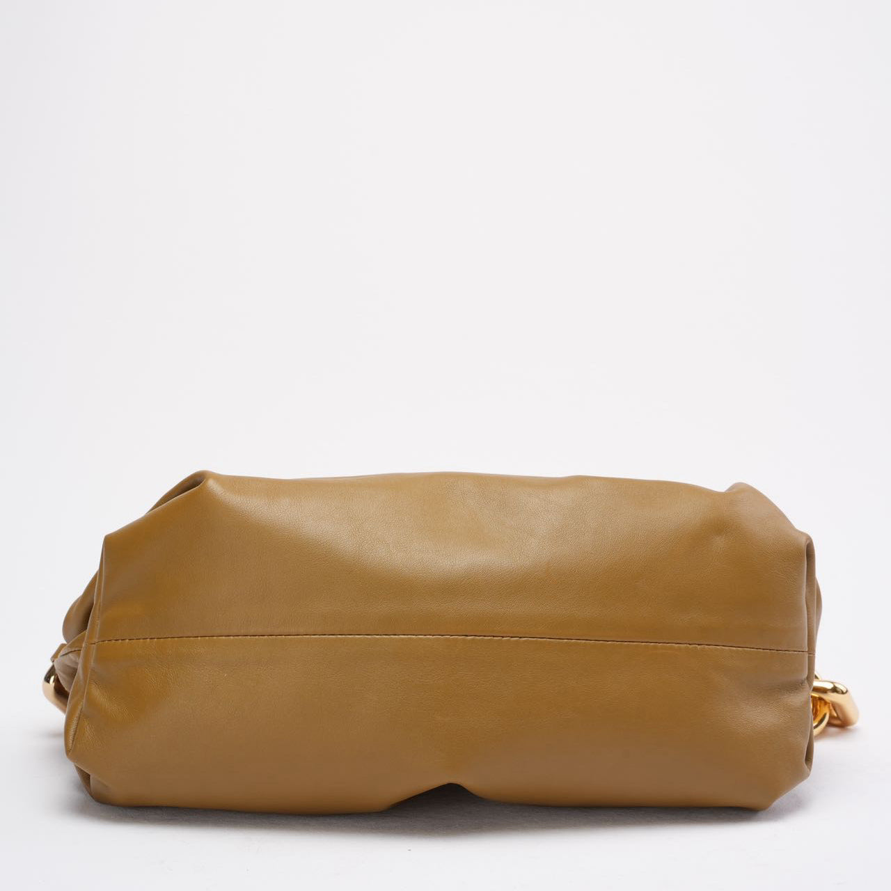 Bottege Veneta Brown The Chain Pouch in Moutarde