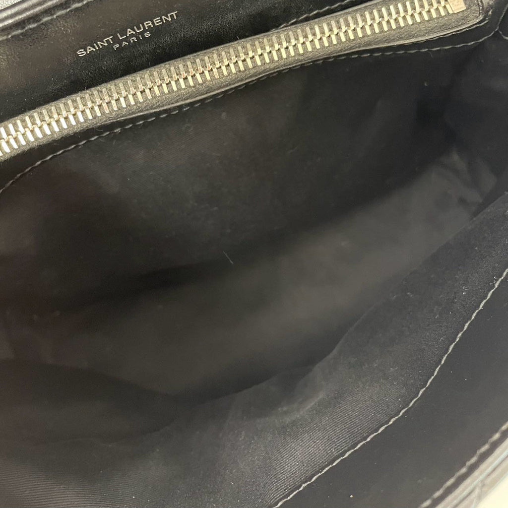 Saint Laurent Black Loulou Medium Shoulder Bag 2021