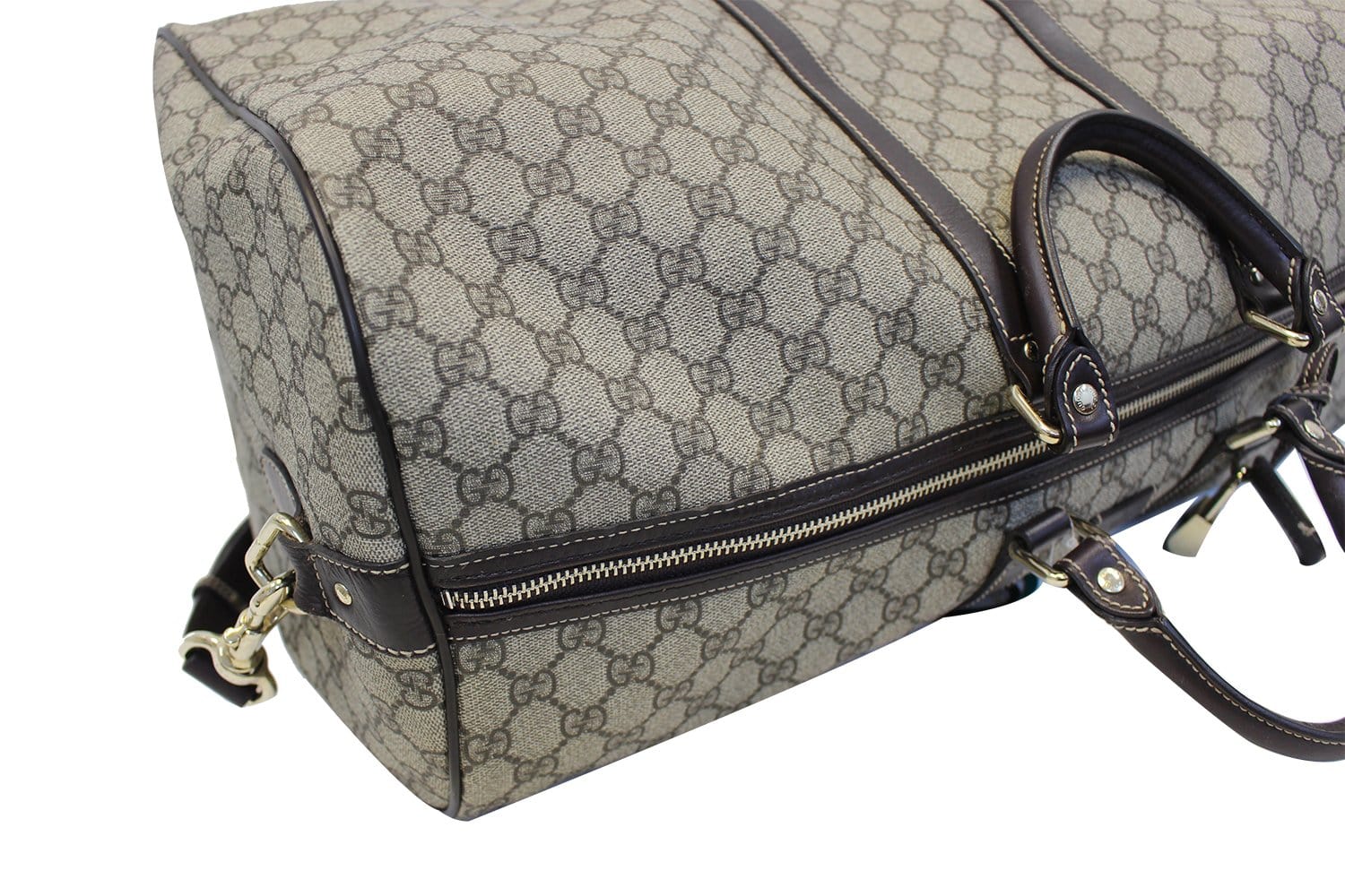 GUCCI GG Plus Large carry-on Duffle Shoulder Bag 206500