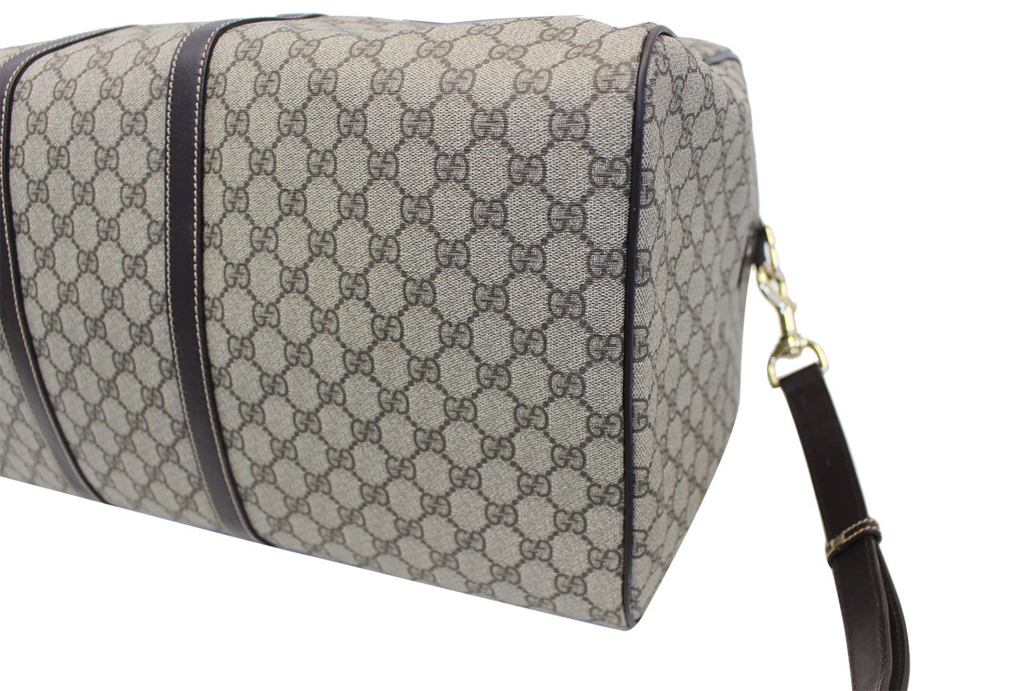 GUCCI GG Plus Large carry-on Duffle Shoulder Bag 206500