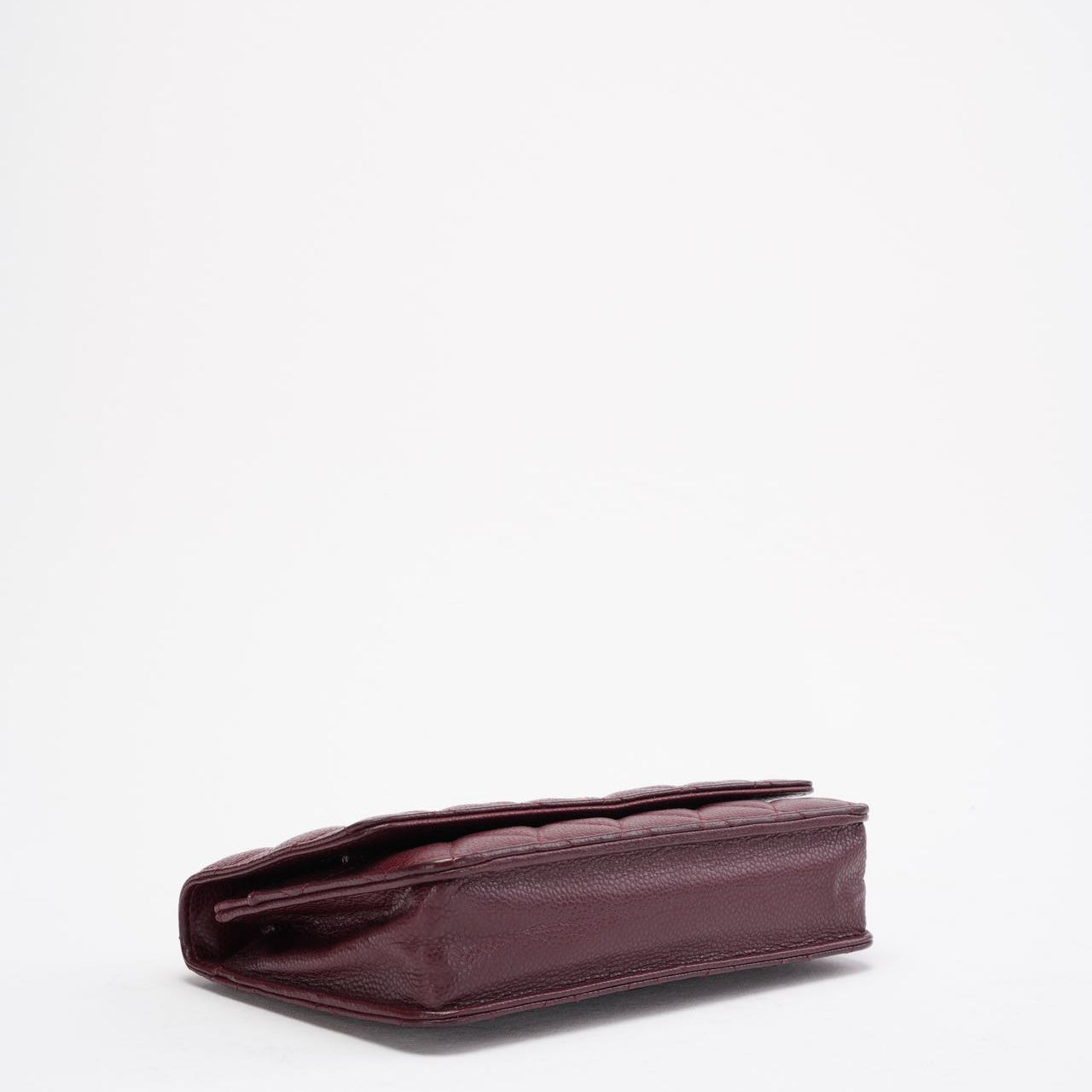 Chanel Burgundy Classic Wallet on Chain (WOC) 2016