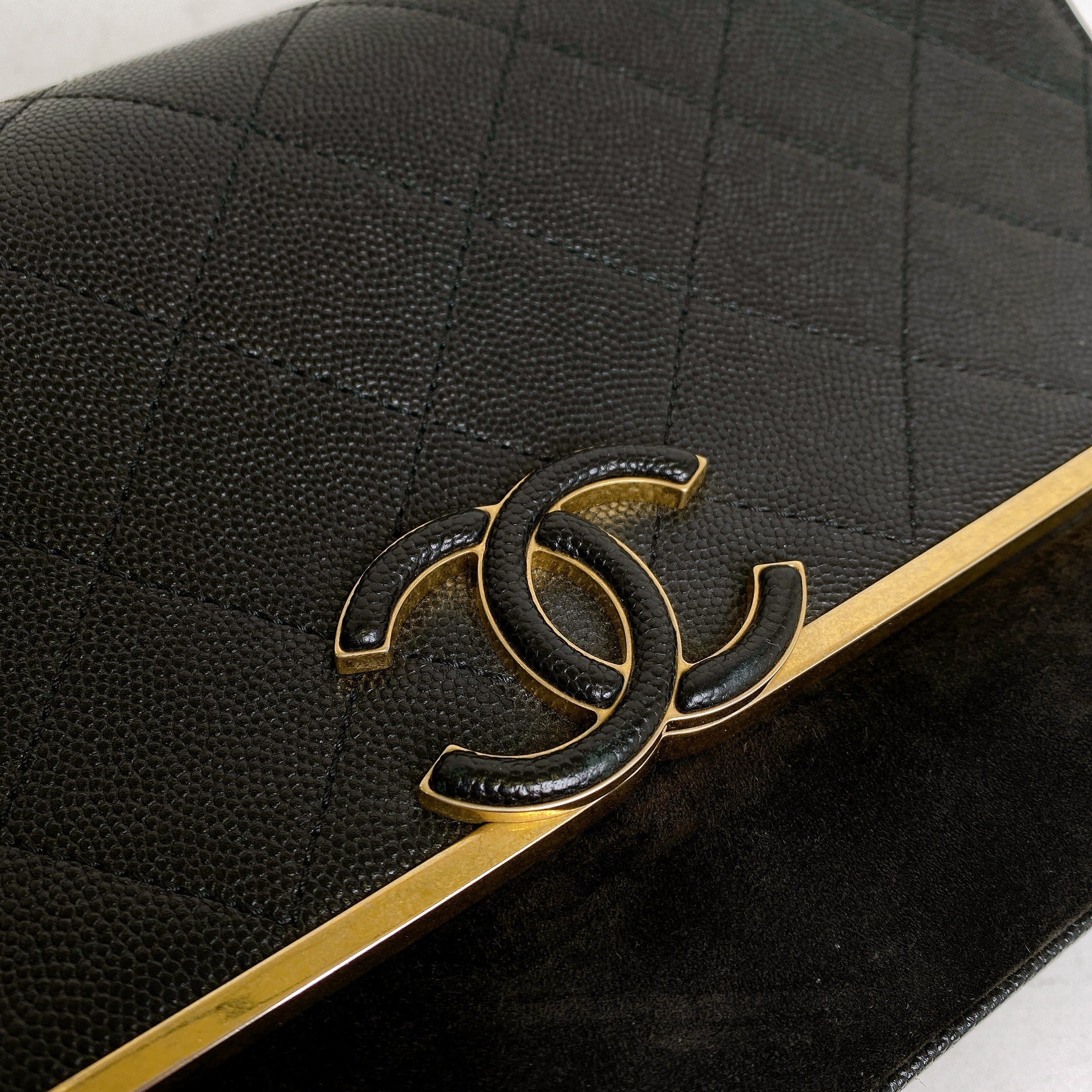 CHANEL LADY COCO FLAP BAG  IN BLACK