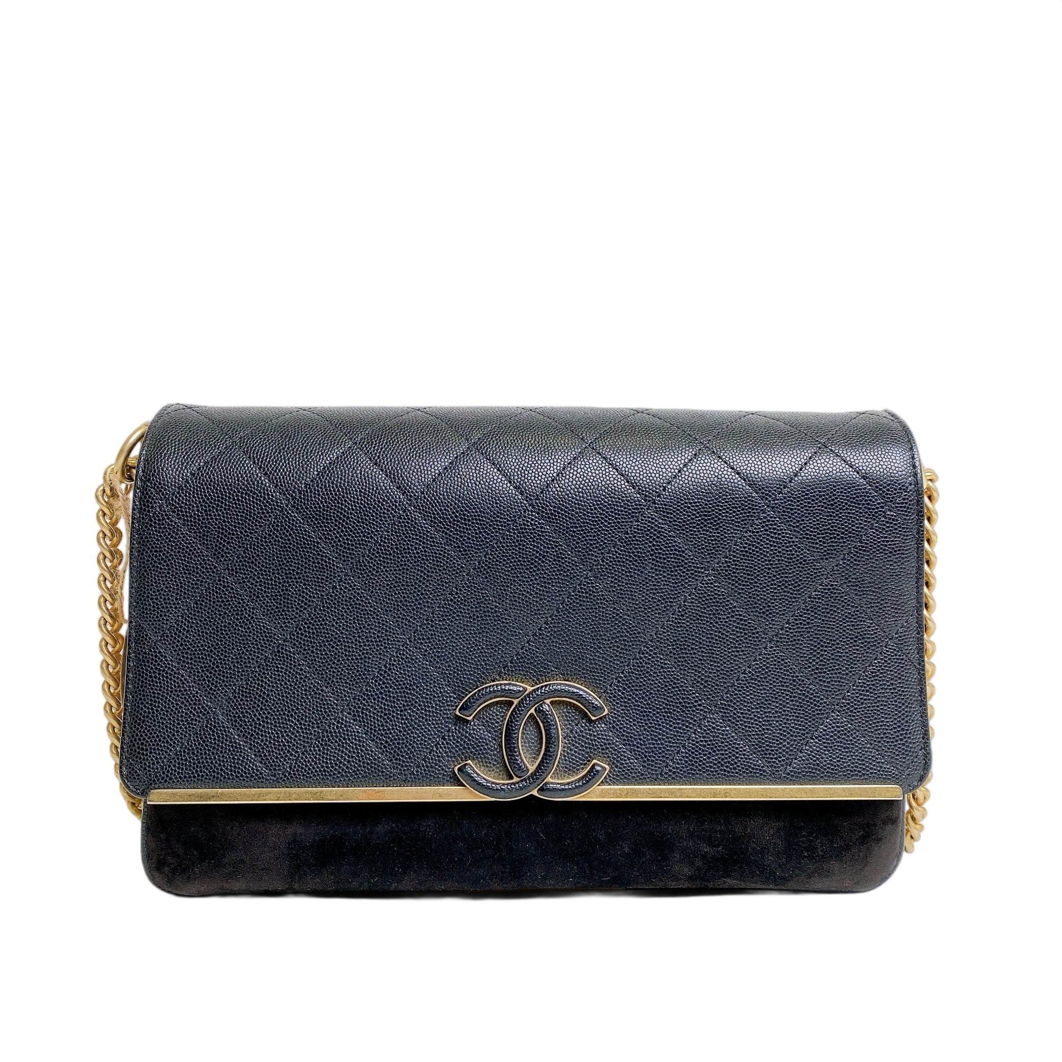 CHANEL LADY COCO FLAP BAG  IN BLACK