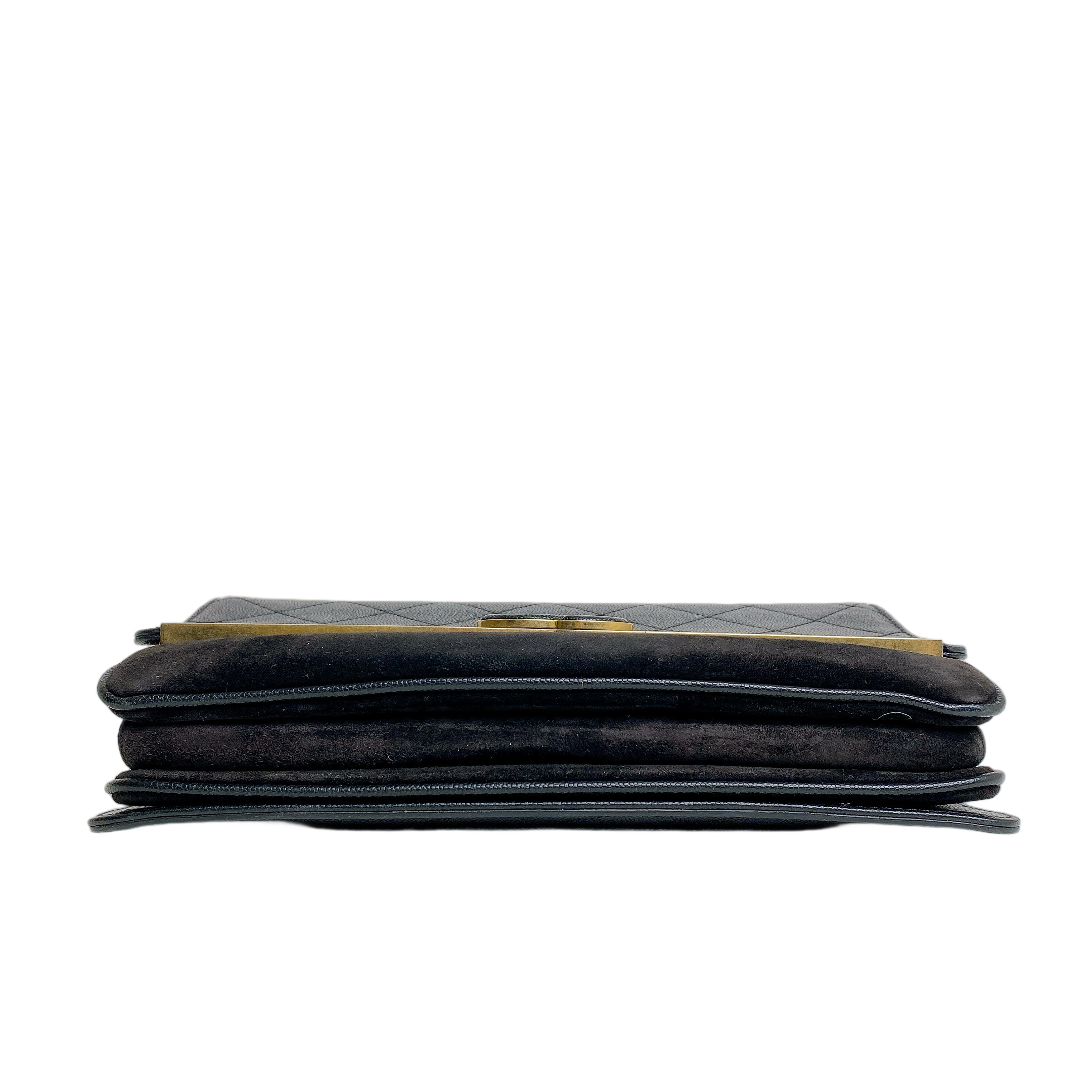 CHANEL LADY COCO FLAP BAG  IN BLACK