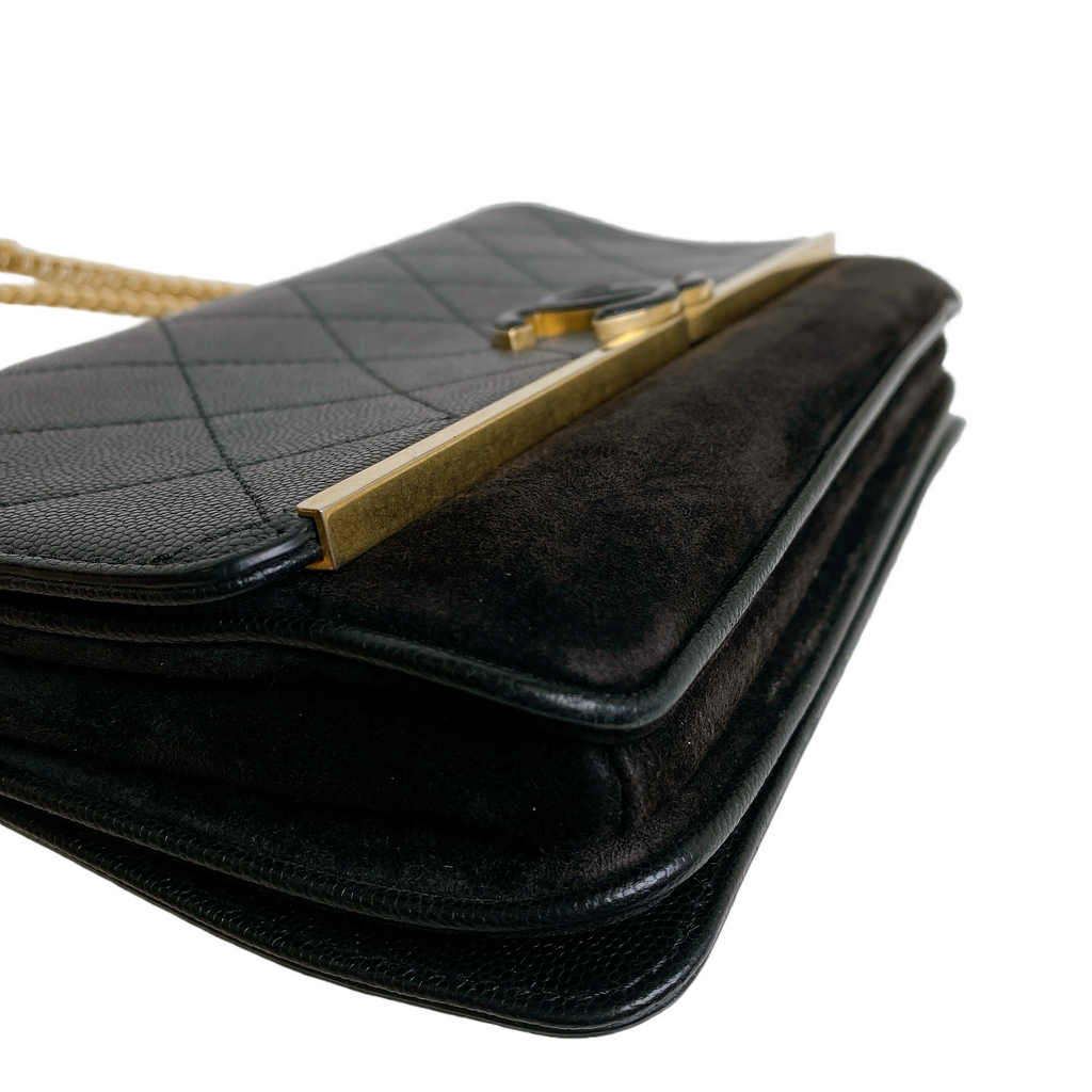 CHANEL LADY COCO FLAP BAG  IN BLACK