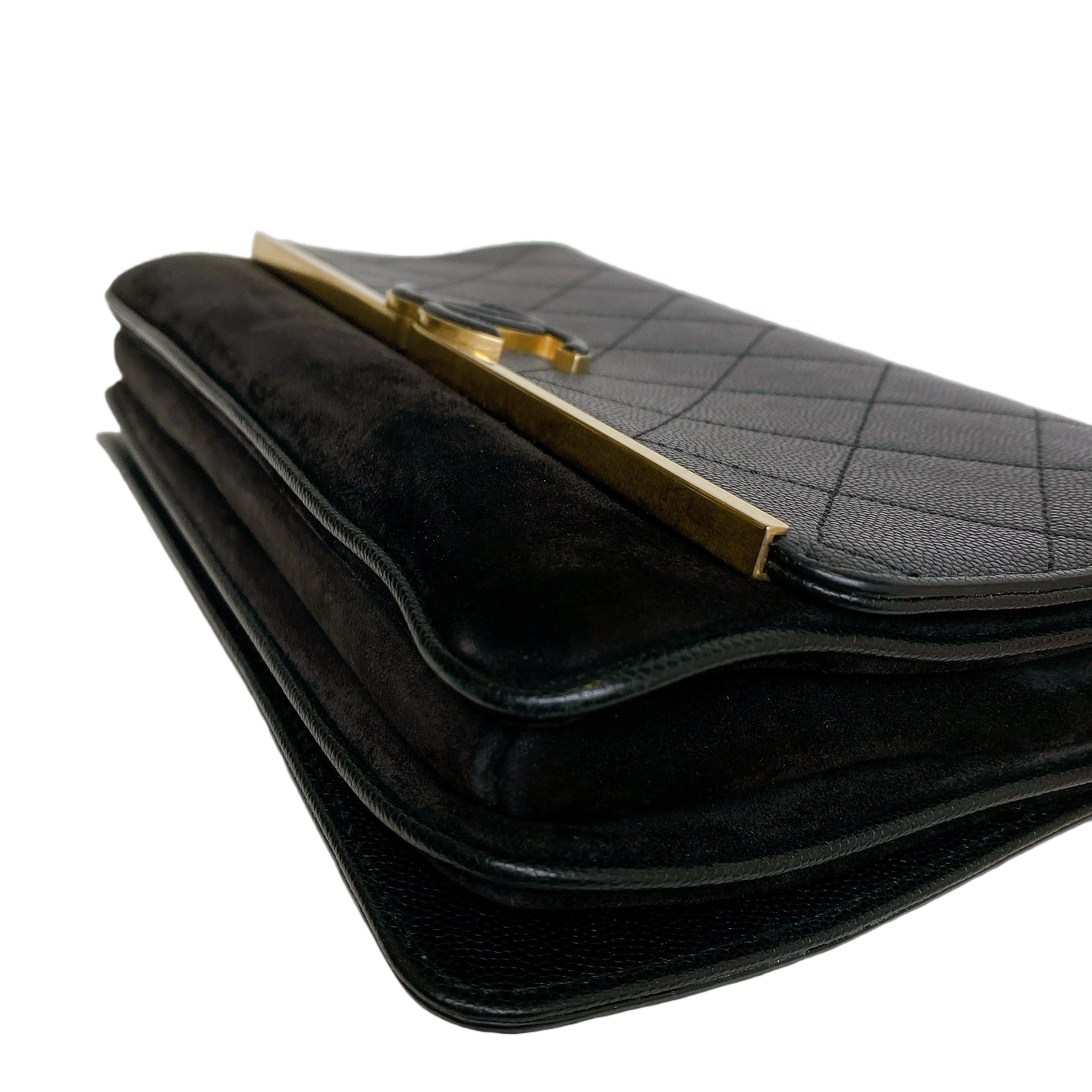 CHANEL LADY COCO FLAP BAG  IN BLACK