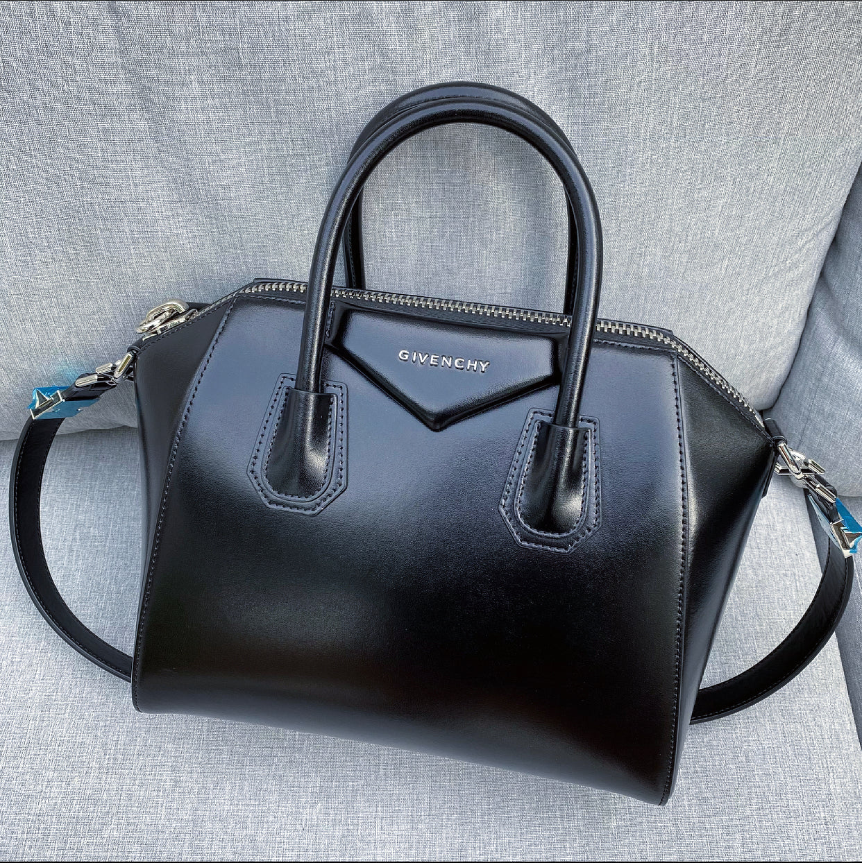 Givenchy Black Leather Small Antigona Bag