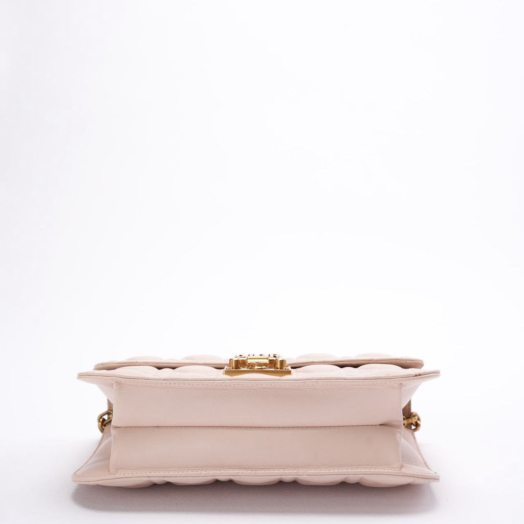 Christian Dior Pink Small Flap Shoulder Bag Lambskin 2017