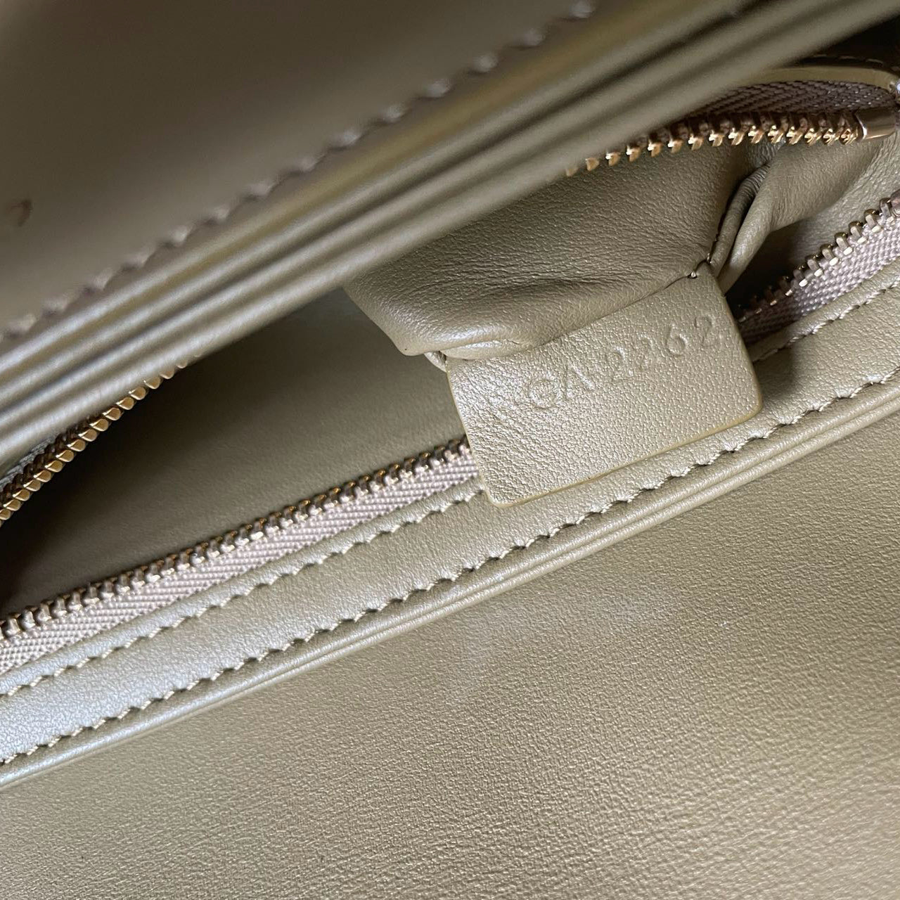 Celine Classic Triomphe Bag in Shiny Calfskin Smoke Brown Color